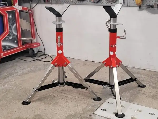 pipe stand working,pipe support working
